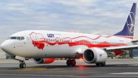 B737-MAX8 LOT -SP-LVD- Independence Livery ready to departure